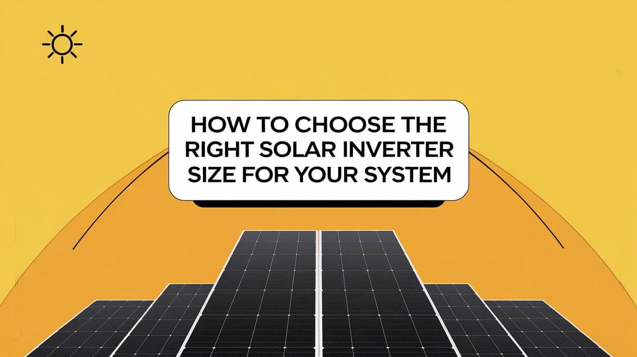 How to choose the right solar inverter for youtr systems